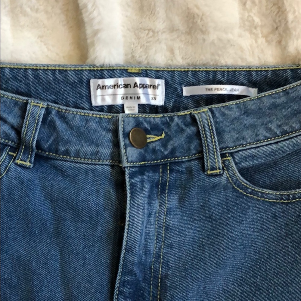 American Apparel size 28 The Pencil Jean
